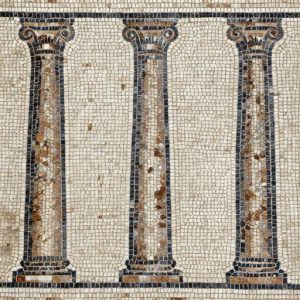 Classical Roman Columns Mosaic Art