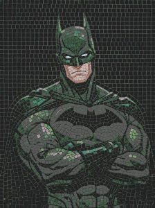 Batman Mosaic Art — Dark Knight Portrait
