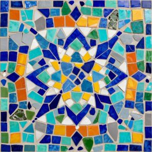 Geometric Trencadís Mosaic Art