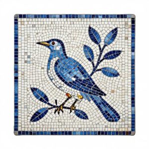Blue Bird Roman Style Mosaic Art