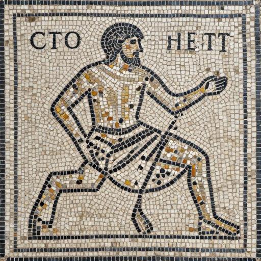 Suffering Middle Ages Mosaic Art - Opus Tessellatum