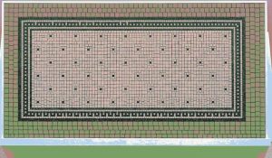 Minimalist Geometric Mosaic Art – 60×35 cm