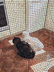 Black and White Cats Mosaic Art – 60×80 cm
