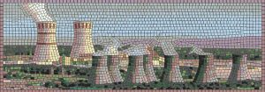 Industrial Cooling Towers Mosaic Art