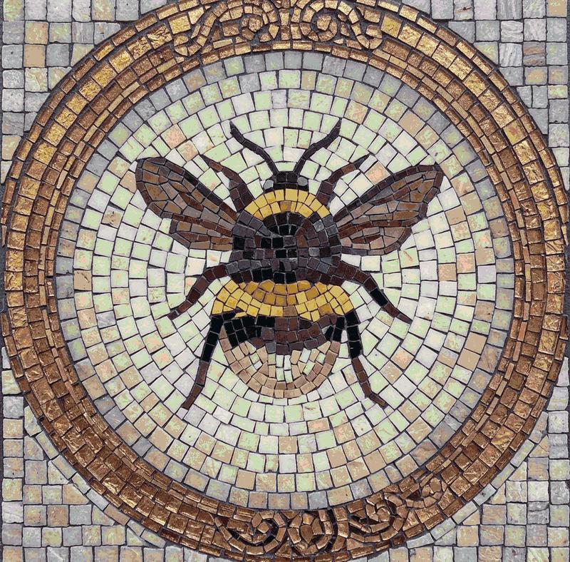 Honeybee Mosaic Art - 15x15 cm Classical Style