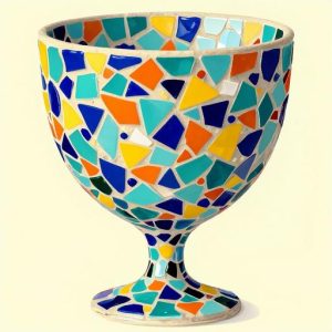 Colorful Trencadís Mosaic Goblet – Custom Art