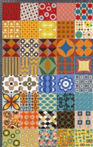 Abstract Mosaic Pattern Collection – 25×40 cm