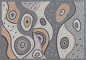 Abstract Organic Flow Mosaic Art – 200×141 cm