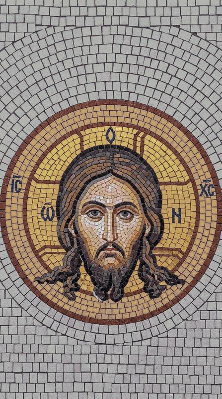 Divine Mosaic Portrait of Jesus Christ
