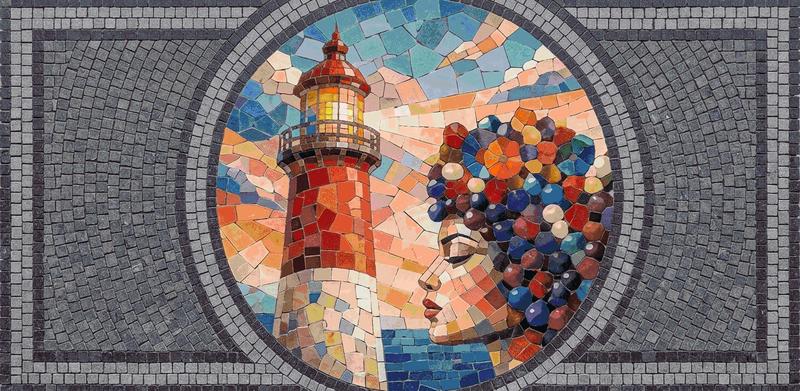 Lighthouse and Dreams Mosaic Art